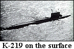 K-219 on the surface