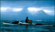 rowing off Spitsbergen