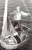 Hugo Vihlen on the 5 foot, 4 inch Father's Day after crossing the Atlantic